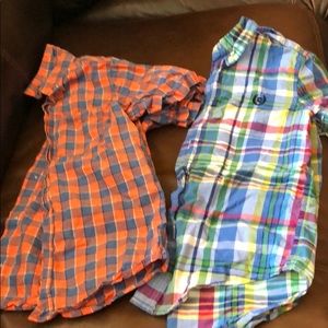 Boys button up short sleeve shirts